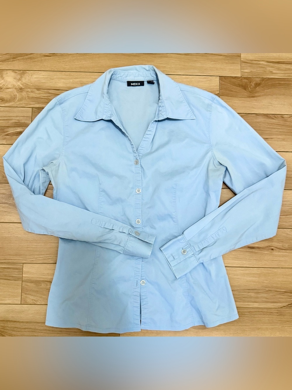 Mexx Light Blue Collared Shirt - Picture 1 of 9